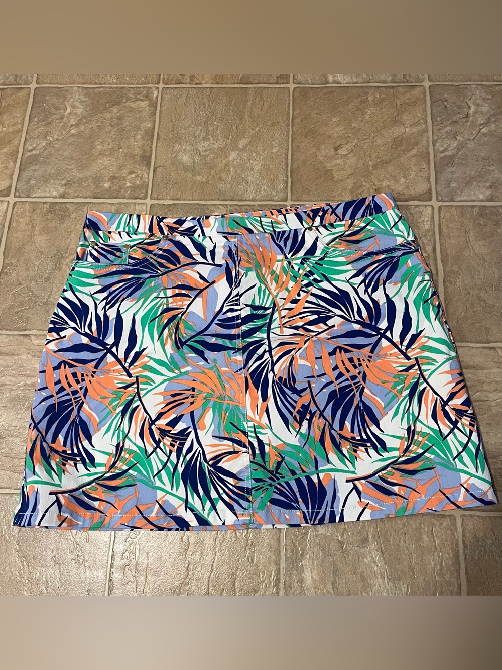 Hearts of Palm tropical summer mini skirt skort women’s 18